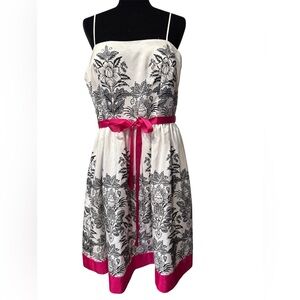 Jessica Howard Black and White Sleeveless Sundress New Without Tag